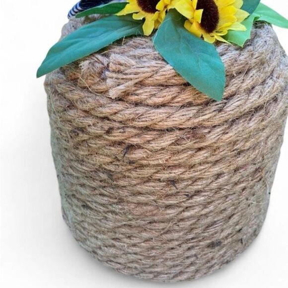 Burt's Bees Jute Beehive with Sunflower and Bee Accents - Picture 5 of 8